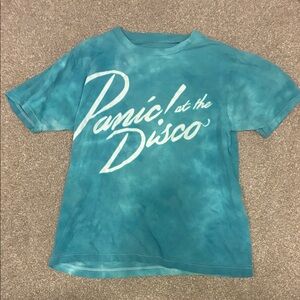 Panic! at the Disco Teal Tie-Dye Short Sleeve Tee